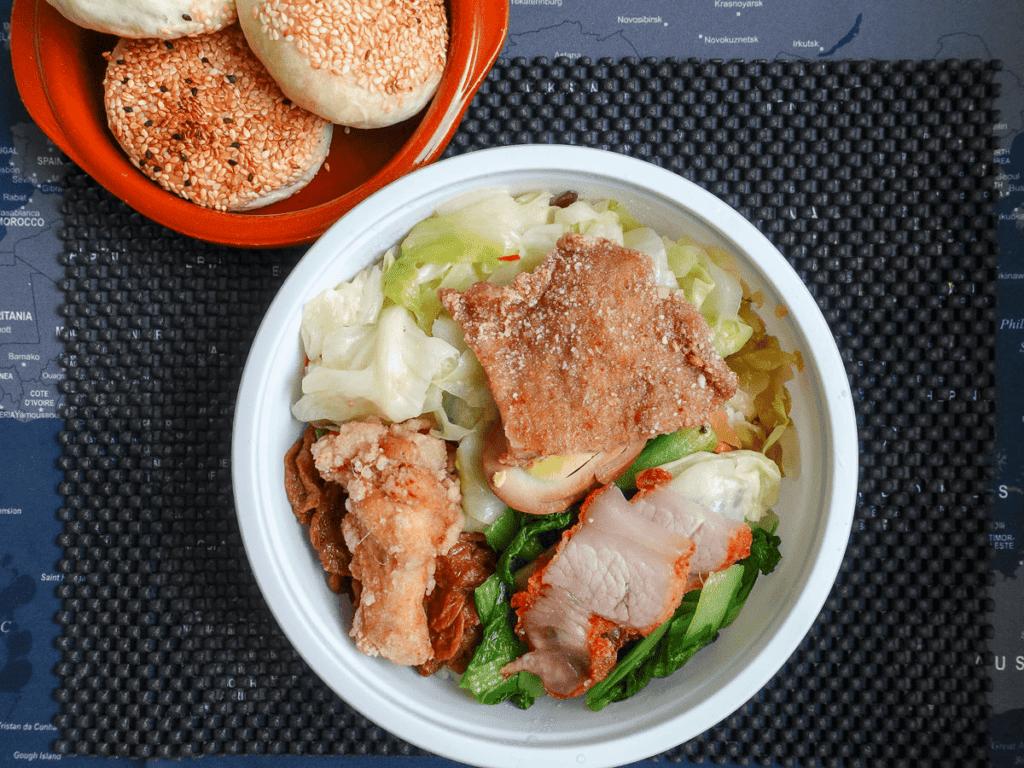 內湖便當推薦四：綠葉飯包
